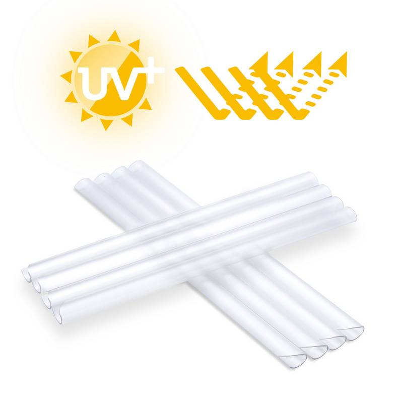 120-150 Stück PVC Befestigungsclips Balkonsichtschutz Sichtschutz Universal Klemmschienen für Doppelstabmatten Sichtschutzstreifen Zaun Transparent-