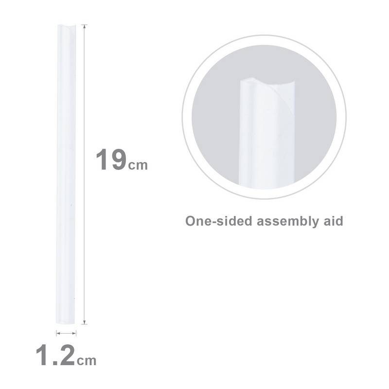 120-150 Stück PVC Befestigungsclips Balkonsichtschutz Sichtschutz Universal Klemmschienen für Doppelstabmatten Sichtschutzstreifen Zaun Transparent-