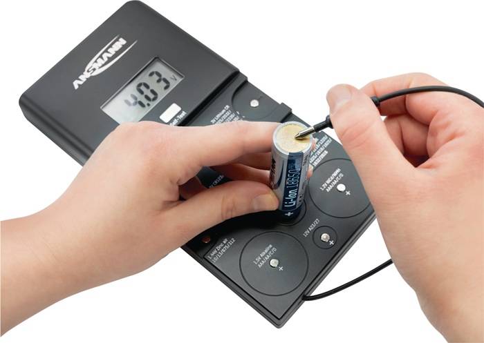 Batterie-/Akkutester f.Akkus u.Batterien 1x9V Blockbatt.ANSMANN