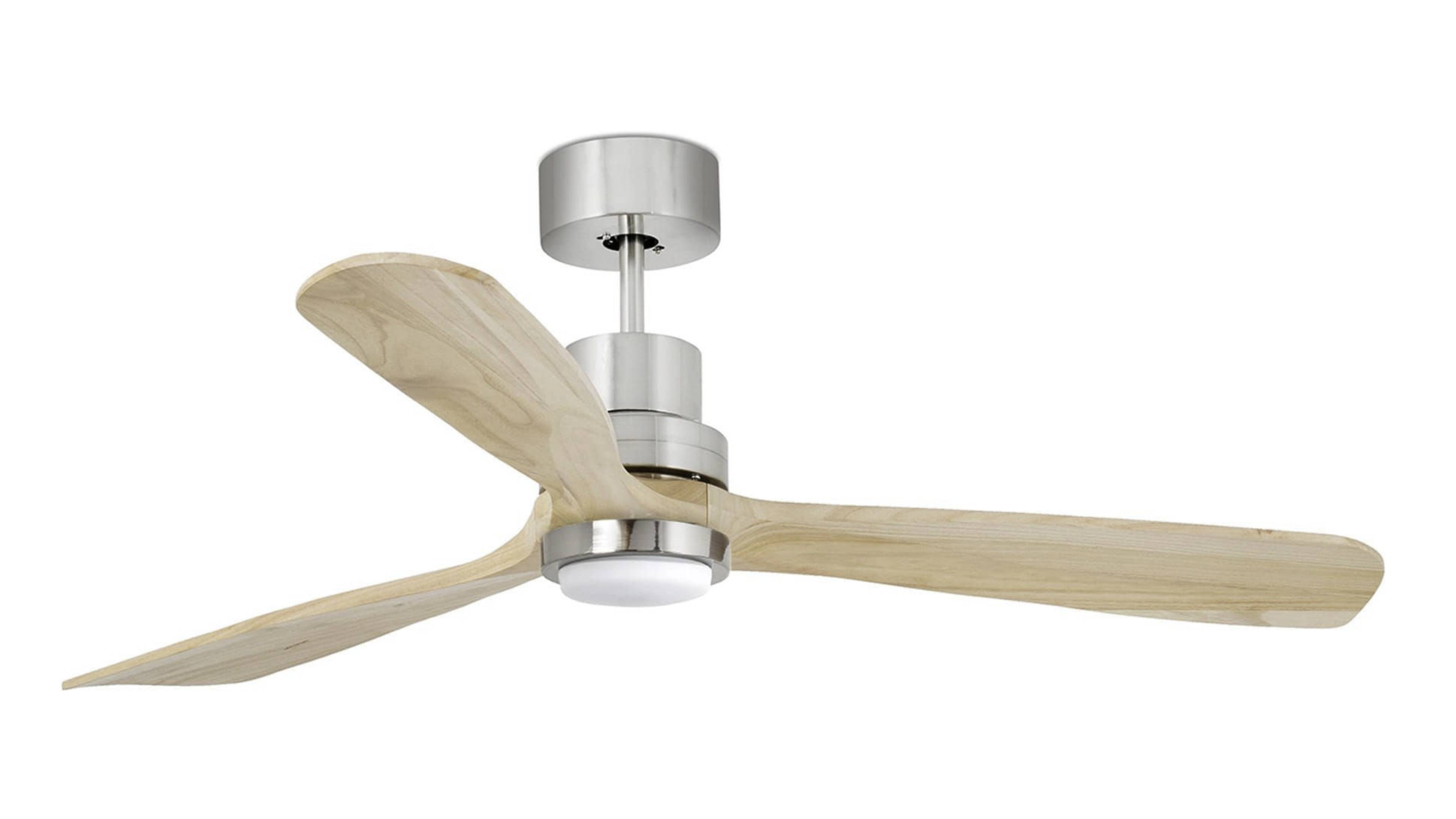 DC Deckenventilator Lantau Nickel Kiefer mit LED