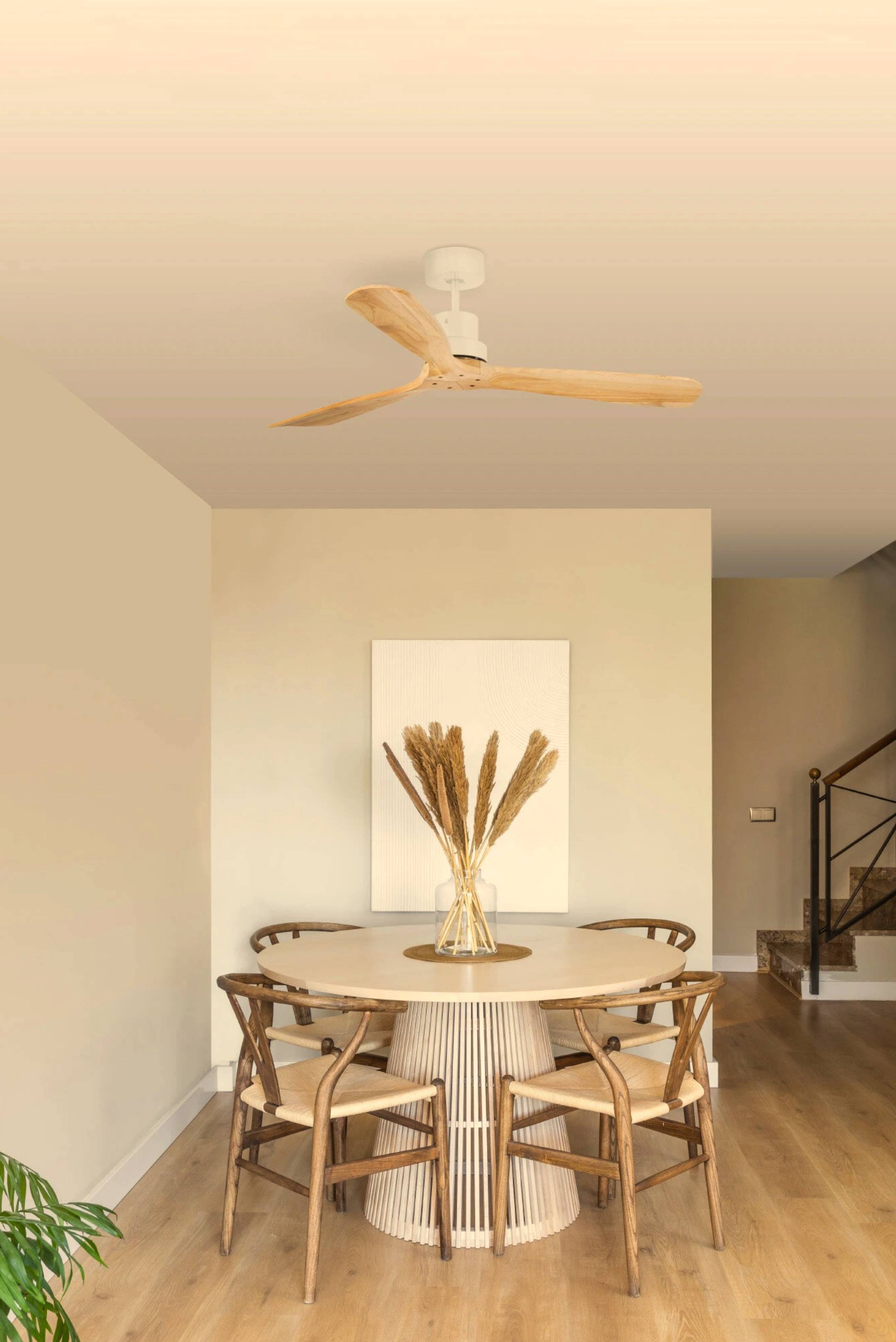 DC Deckenventilator Lantau Weiß Kiefer