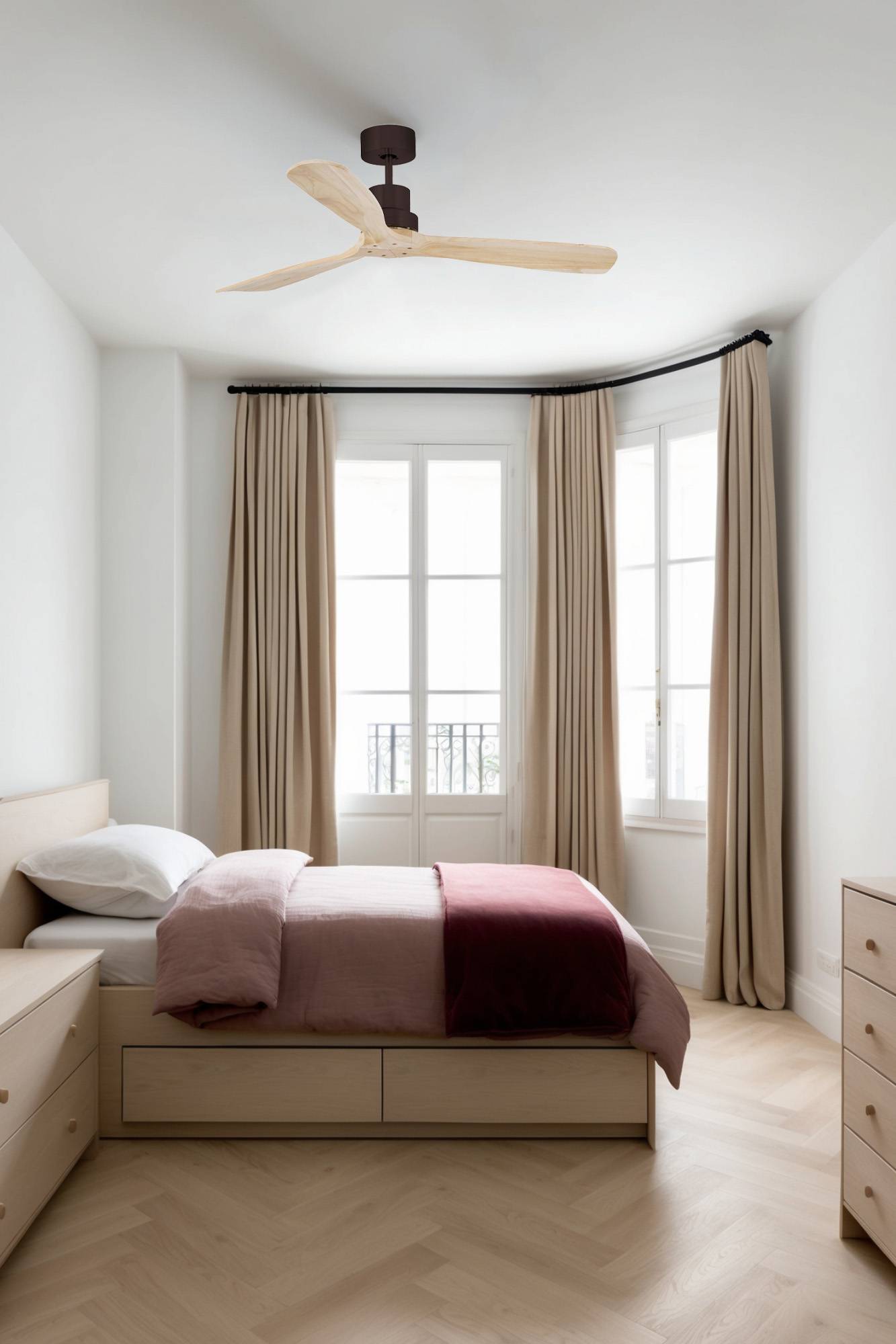 DC Deckenventilator Lantau Braun Kiefer