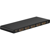 Goobay HDMI™-Splitter 1 auf 4 (4K @ 60 Hz) - teilt 1x HDMI™-Eingangssignal auf 4x HDMI™-Ausgänge auf Goobay HDMI™-Splitter 1 auf 4 (4K @ 60 Hz) - teilt 1x HDMI™-Eingangssignal auf 4x HDMI™-Ausgänge auf