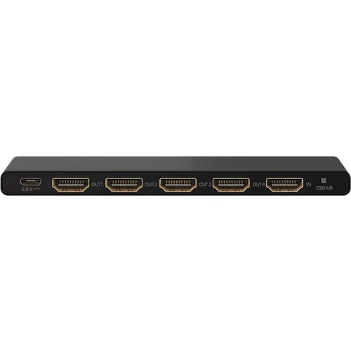 Goobay HDMI™-Splitter 1 auf 4 (4K @ 60 Hz) - teilt 1x HDMI™-Eingangssignal auf 4x HDMI™-Ausgänge auf Goobay HDMI™-Splitter 1 auf 4 (4K @ 60 Hz) - teilt 1x HDMI™-Eingangssignal auf 4x HDMI™-Ausgänge auf