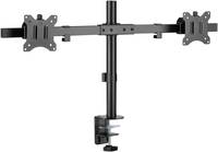 Goobay 59394 - Monitor Halter 2 Displays 17'' - 32'' fix Tischmontage