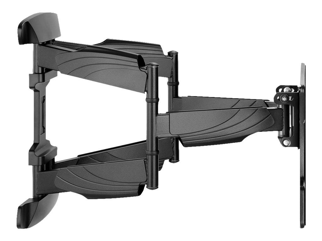 WENTRONIC - Goobay - Befestigungskit (Gelenkarm, VESA-Halterung) - Voll beweglich - für Flachbildschirm - Stahl - Schwar