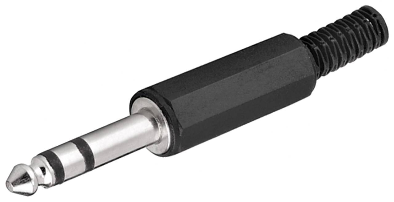 Goobay Klinkenstecker - 6,35 mm - stereo - 6,35-mm-Klinkenstecker (3-polig, stereo)