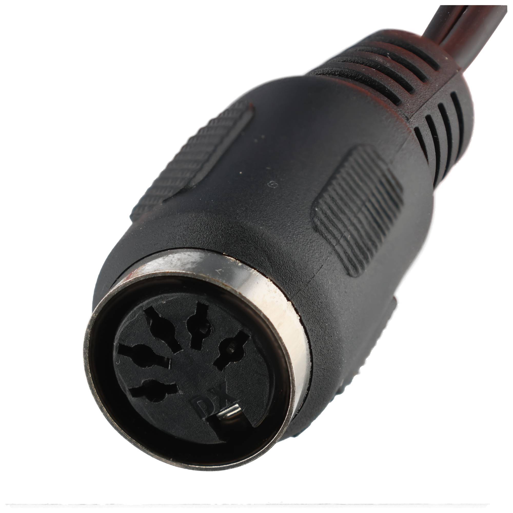 Audio-Kabeladapter, DIN-Buchse zu Stereo-Cinch-Stecker - DIN-Buchse 180° (5-Pin) > 2x Cinch-Stecker (Audio links/rechts)
