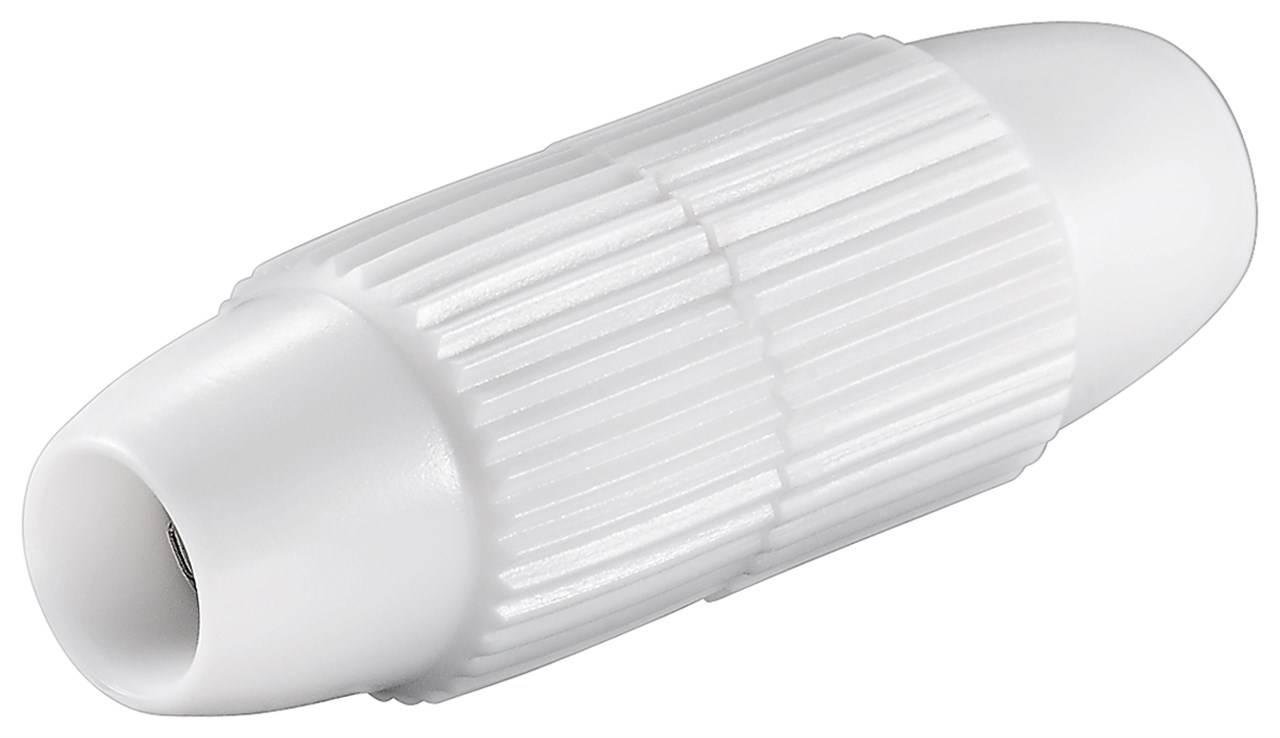 goobay Koaxial Kabelverbinder mit Schraubbefesttigung Plastikgehäuse (Bulk)