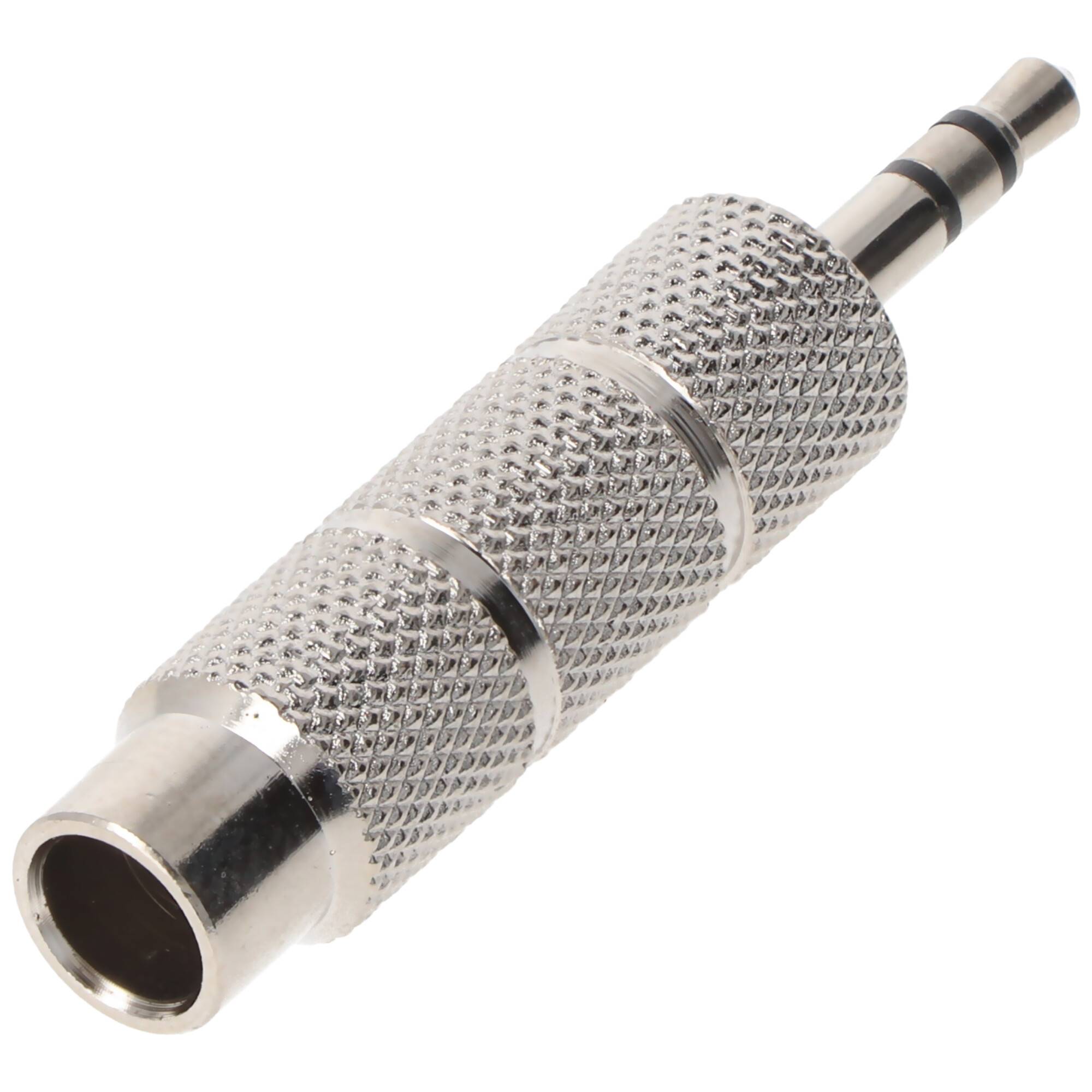 Goobay Kopfhörer-Adapter, AUX-Klinke 3,5 mm zu 6,35 mm - 1x 3,5-mm-Klinkenstecker (3-polig, stereo) > 1x 6,35-mm-Klinken
