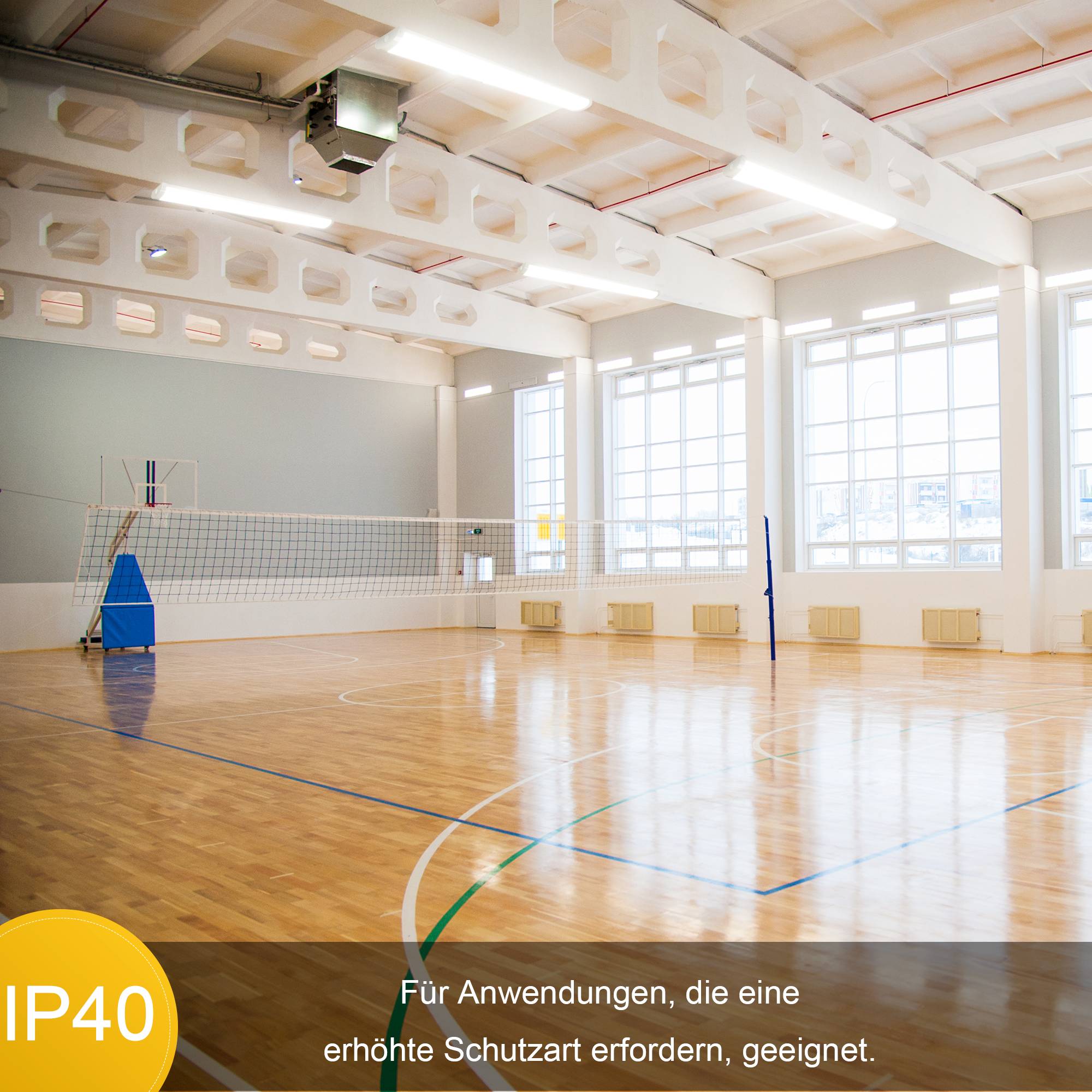 Engel Vada S 140cm LED-Anbauleuchte 58W 7540lm IP40 Reihenschaltung