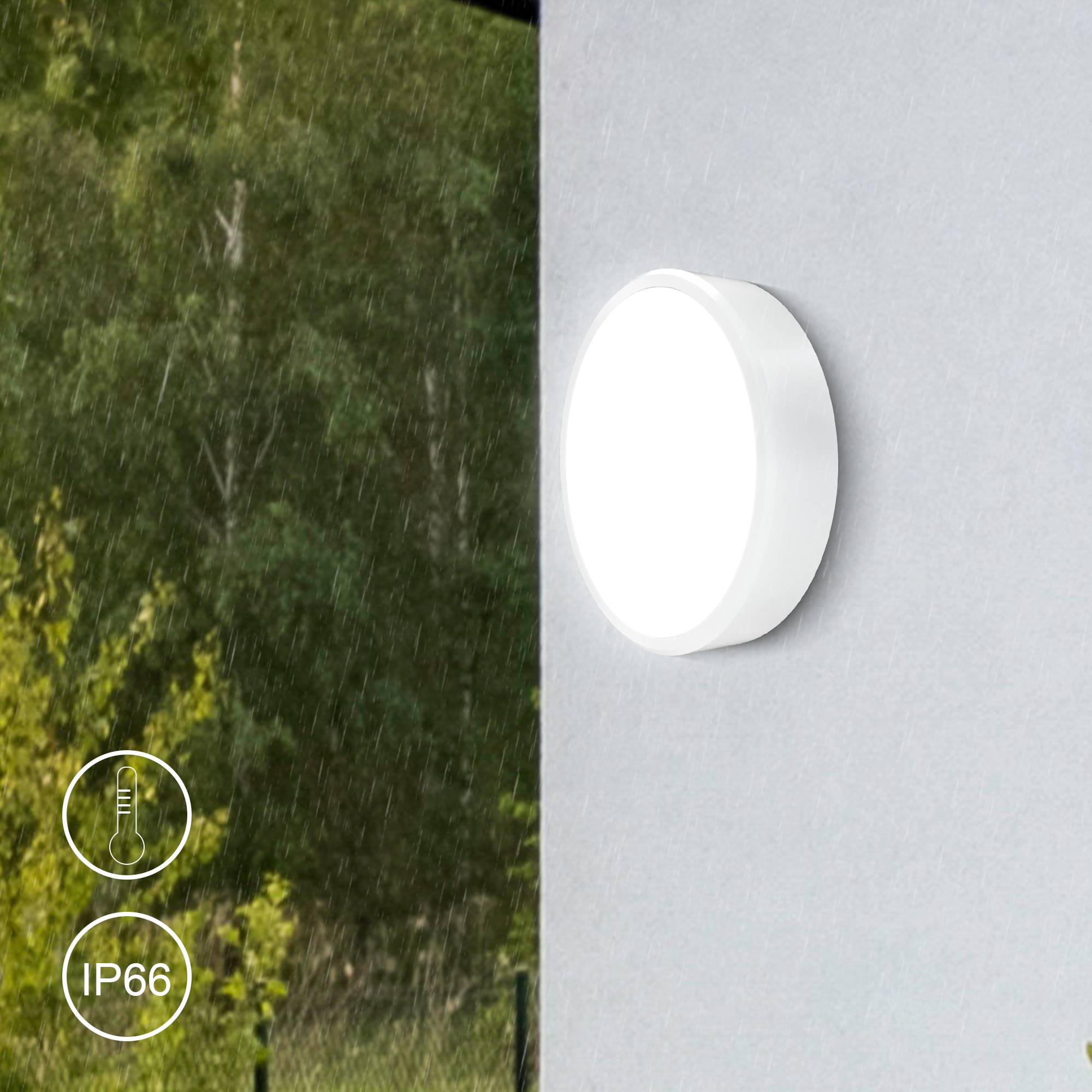 Engel Calla 30cm LED-Aufbauleuchte 15W 1650lm IP66 Reihenschaltung warmweiß/kaltweiß 3000/4000K