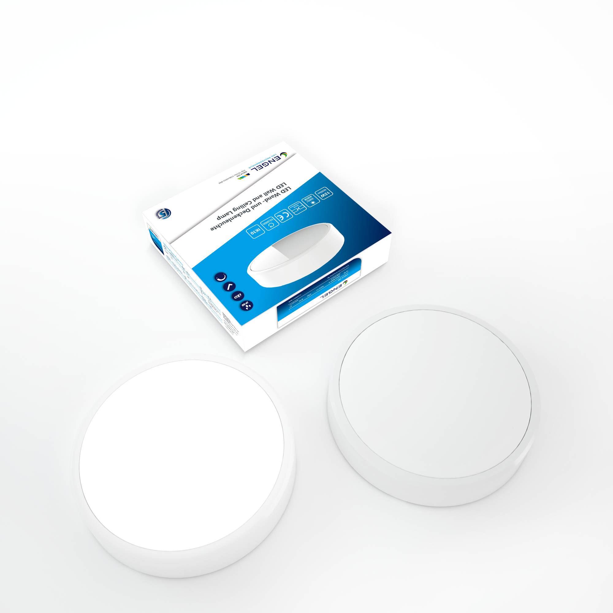 Engel Calla 30cm LED-Aufbauleuchte 21W 2450lm IP66 Reihenschaltung warmweiß/kaltweiß 3000/4000K