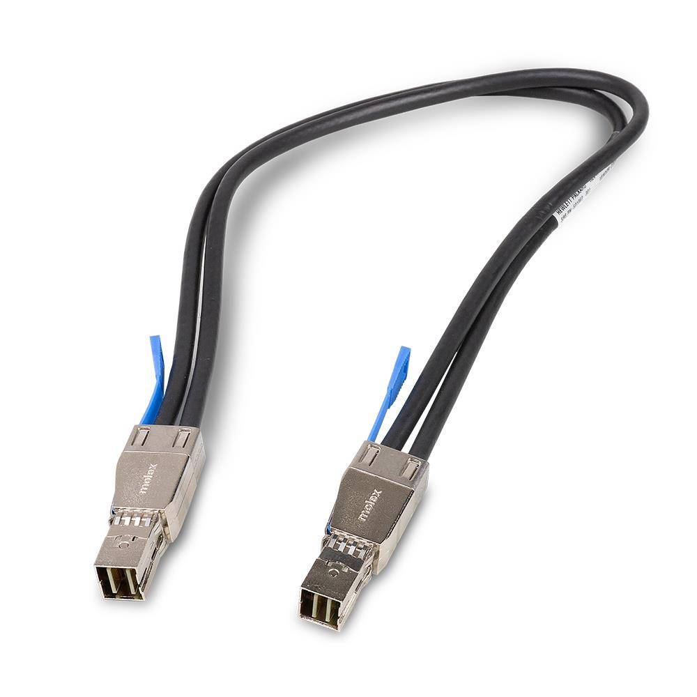 HP Mini Serial (Refurbished) Attached SCSI, 0,5m externes mini SAS Kabel 12G, P/N: 691970-001, SFF-8644