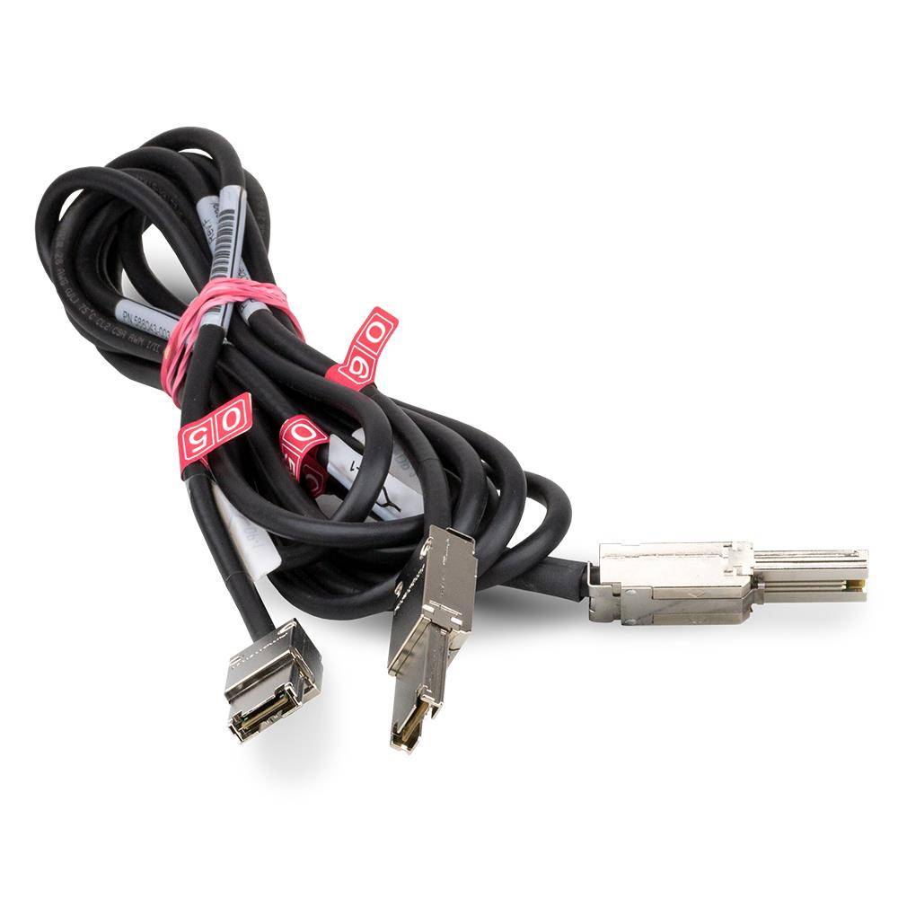 HP Serial Attached SCSI (Refurbished) Attached SCSI, 200cm externes SAS Splitter Kabel, P/N: 588043-003, QSFP