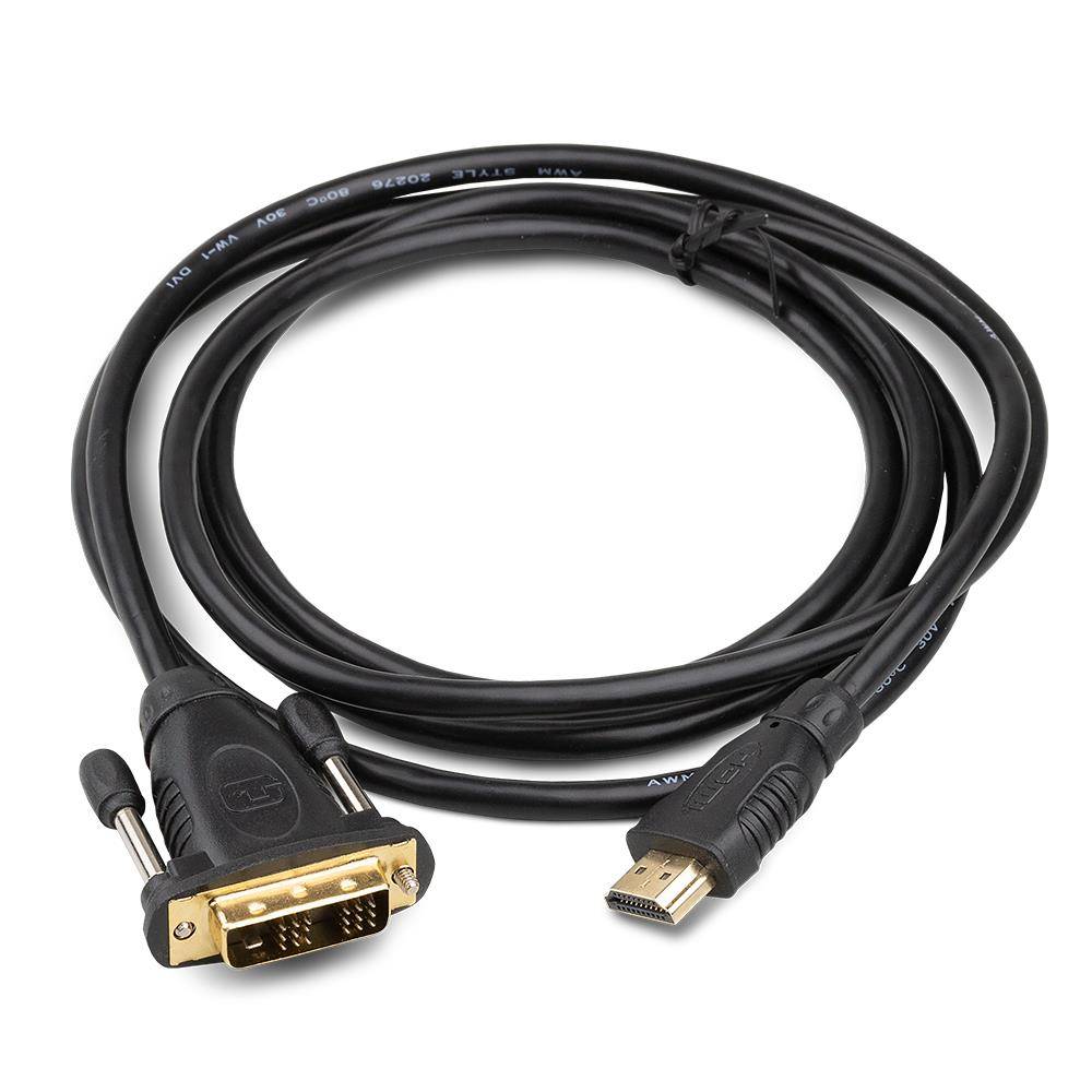 PremiumCord HDMI auf DVI-D Kabel (P/N: KPHDMD2, schwarz, ca. 2m, 1080p)