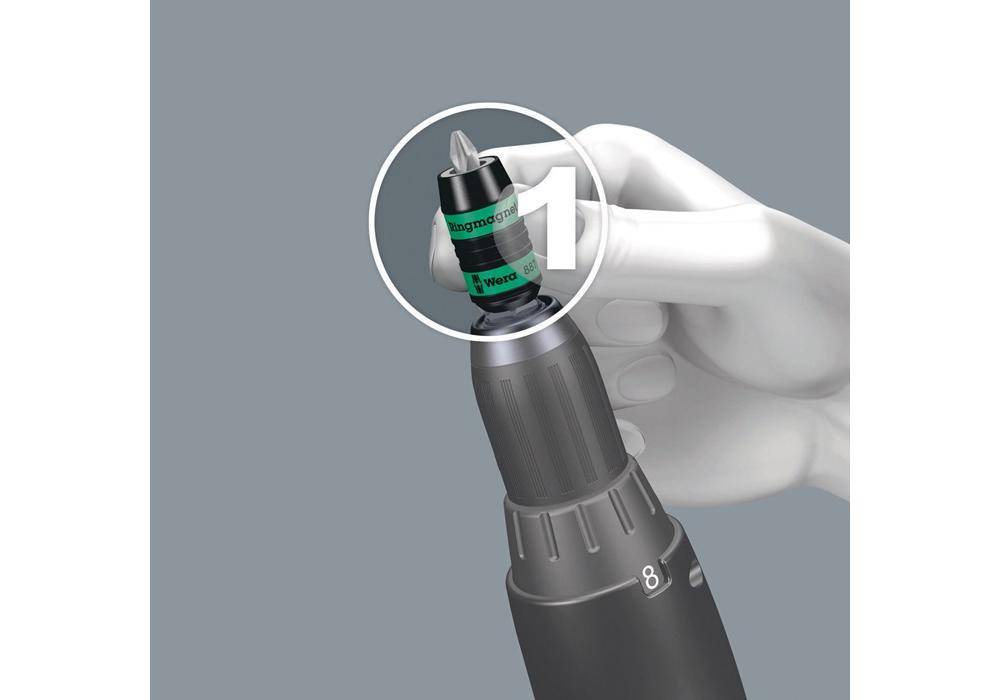 Wera Bithalter 887/4 RR SB SiS Außen/Innensechskant1/4Zoll L.57mm
