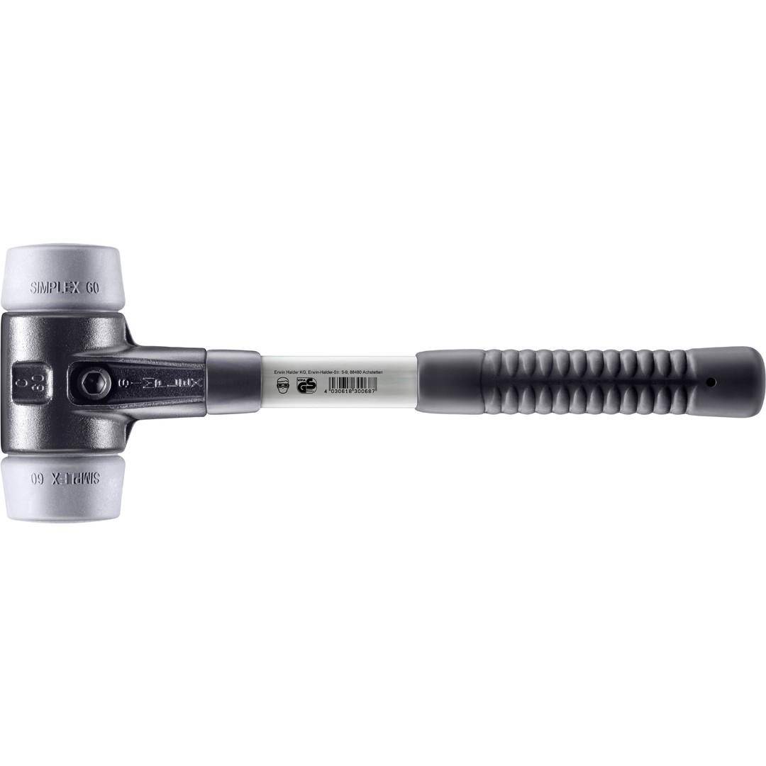 HALDER SIMPLEX-Schonhammer, TPE-mid; mit verstrktem Tempergussgehuse