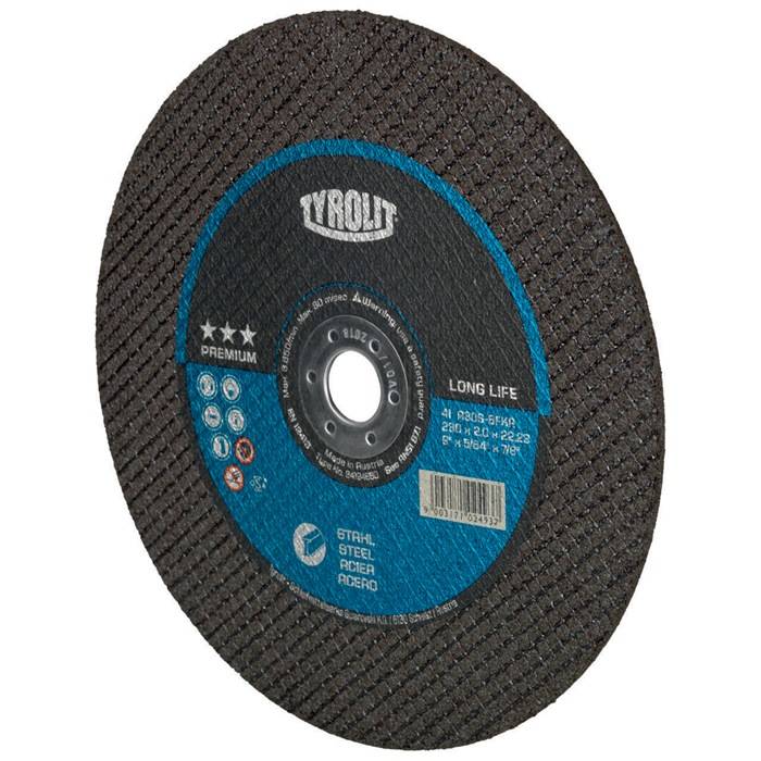 Trennscheibe PREMIUM LONGLIFE D125x1mm 41 F ger.LONGLIFE Bohr.22,23mm TYROLIT