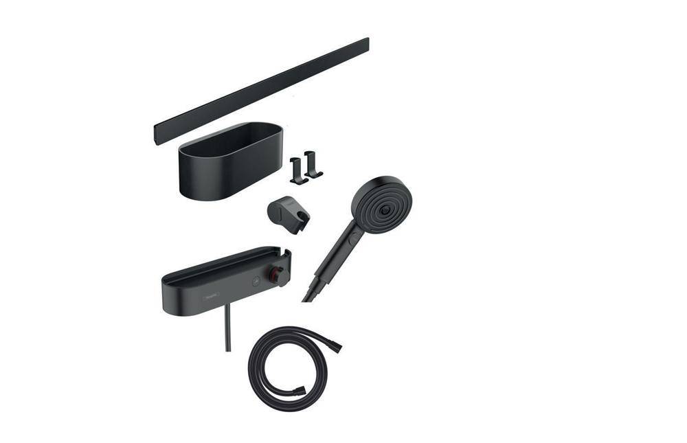 hansgrohe HG Bundle WallStoris 105 mattschwarz