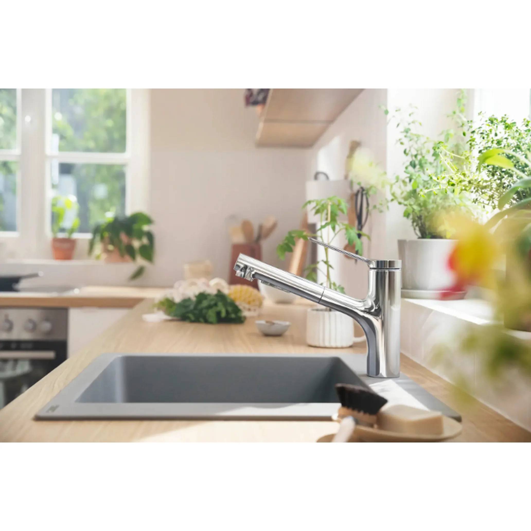 hansgrohe Einhebel-Küchenmischer, Ausziehbrause, 150, Zesis M33, 2jet, Chrom, 1 Stk.