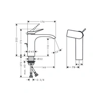 hansgrohe Einhebel-Waschtischmischer VIVENIS 110 mit hansgrohe Einhebel-Waschtischmischer VIVENIS 110 mit