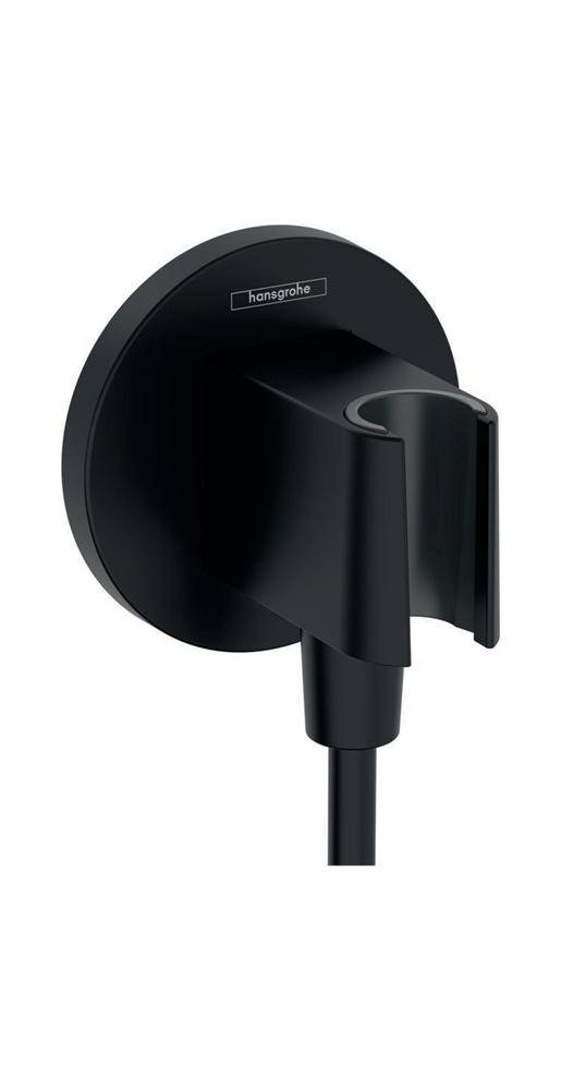 hansgrohe HG Wandanschluss FixFit S mit Brausehalter mattschwarz