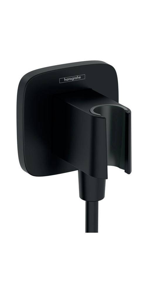 hansgrohe HG Wandanschluss FixFit Q mit Brausehalter mattschwarz