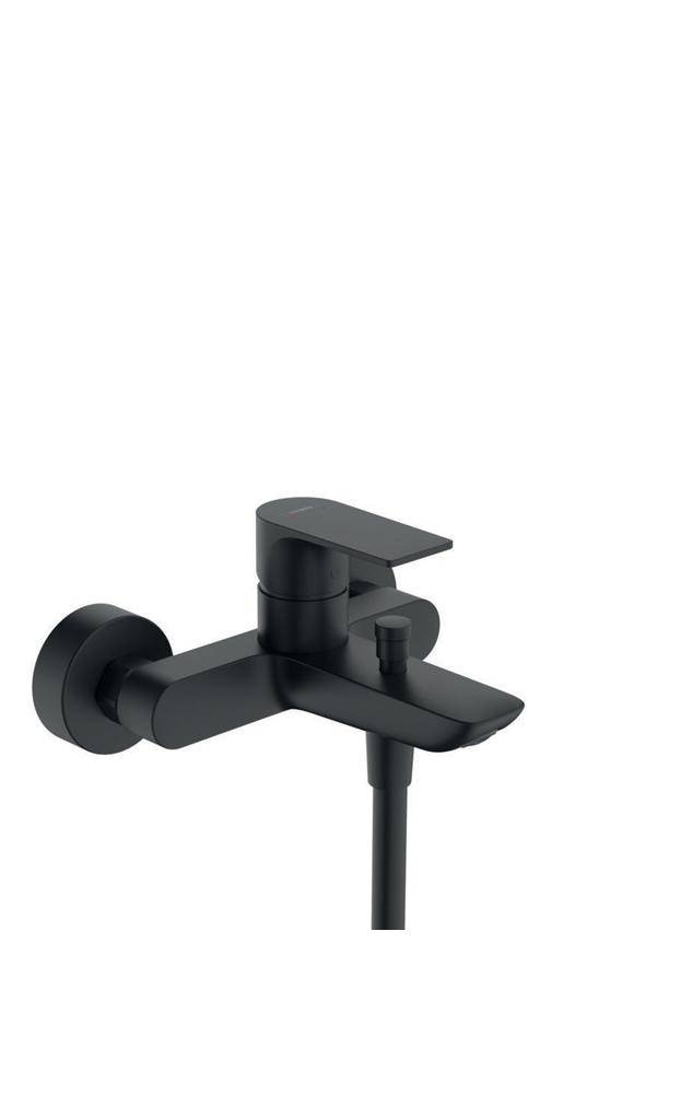 hansgrohe Einhebel-Wannenmischer Rebris E Aufputz mattschwarz