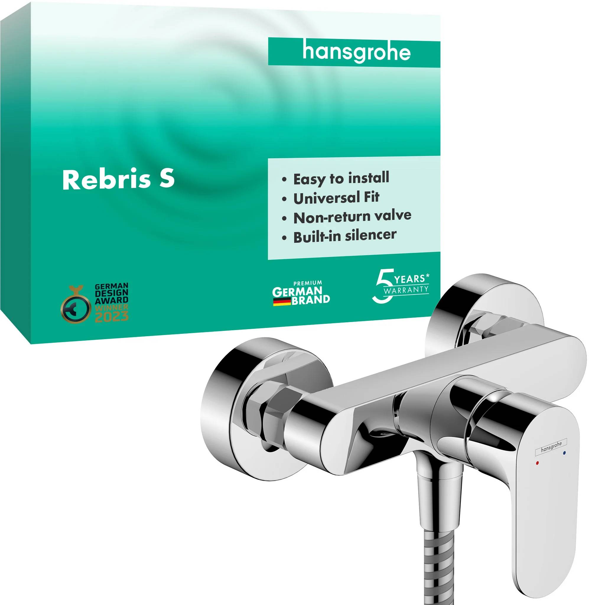 hansgrohe Brausemischer Aufputz Rebris S chrom, 1 Stk.