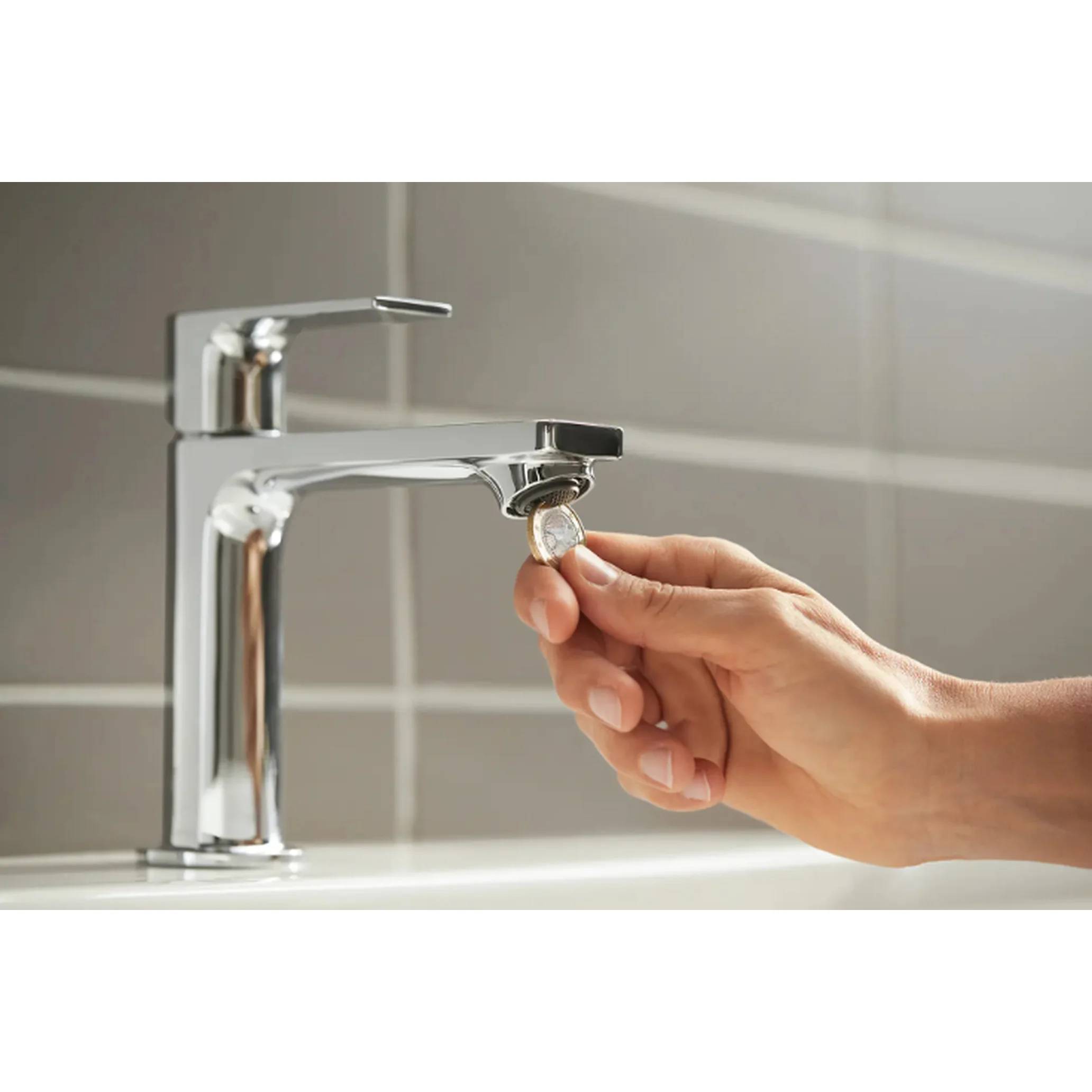 hansgrohe Einhebel-Waschtischmischer Rebris E 110 CoolStart ohne Zugstange, Chrom, 1 Stk.