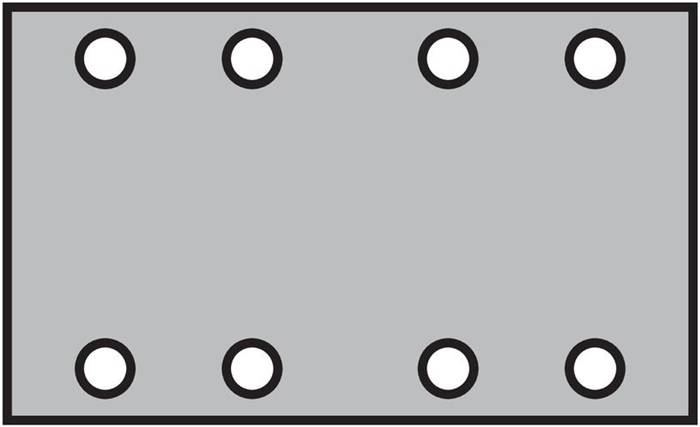 Haftschleifstreifen PS 33 CK GLS 18 K.40 f.Farbe/Lack/Spachtel/Holz Korund