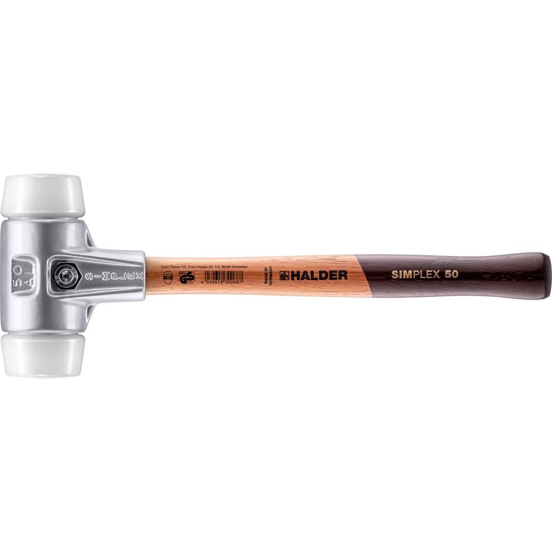 HALDER SIMPLEX-Schonhammer, Superplastik; mit Aluminiumgehäuse und