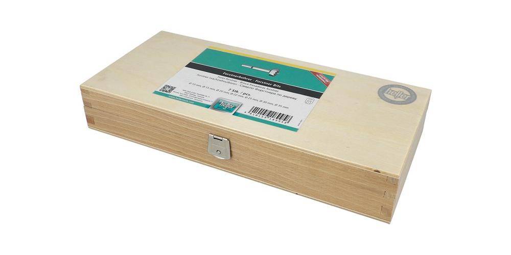 HELLER Forstnerbohrersatz Universal 7 teilig D. 10, 15, 20, 22, 25,