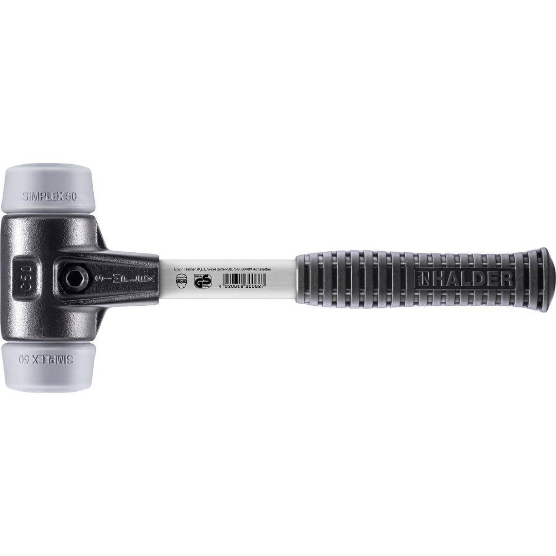 HALDER SIMPLEX-Schonhammer, TPE-mid; mit verstrktem Tempergussgehuse