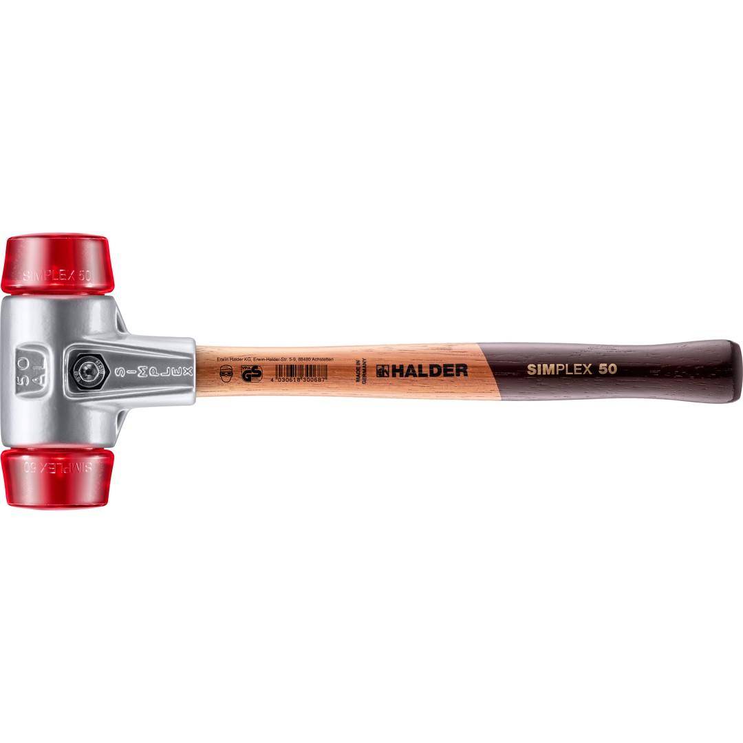 HALDER SIMPLEX-Schonhammer, Plastik; mit Aluminiumgehäuse und