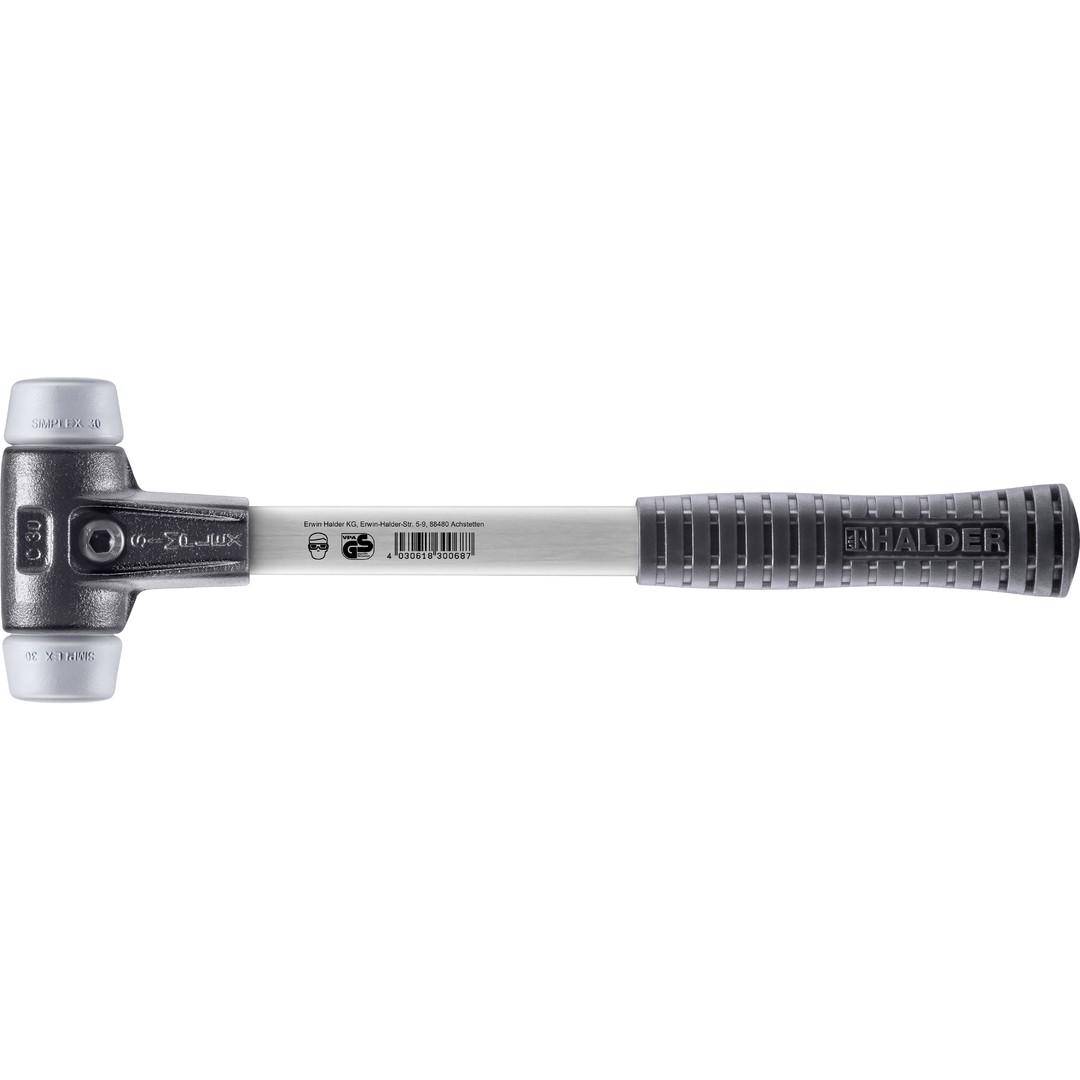 HALDER SIMPLEX-Schonhammer, TPE-mid; mit verstrktem Tempergussgehuse