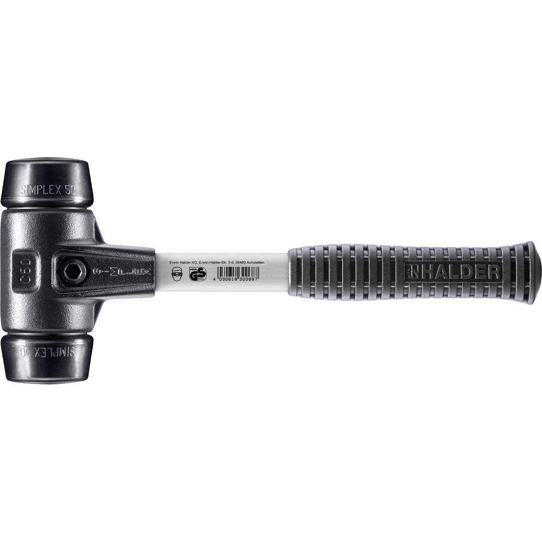 HALDER SIMPLEX-Schonhammer, Gummikomposition; mit verstärktem