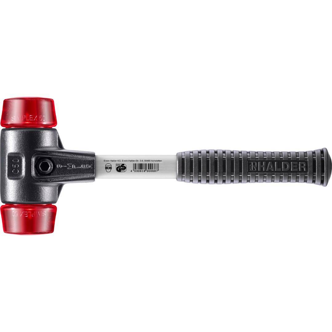 HALDER SIMPLEX-Schonhammer, Plastik; mit verstärktem