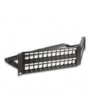 Delock 19'' Keystone Patchpanel 48 Port 2 HE gewinkelt schwarz Patch-Panel Schwarz