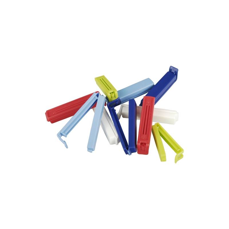 STARPAK Verschluss-Clips, PP, farbig sortiert