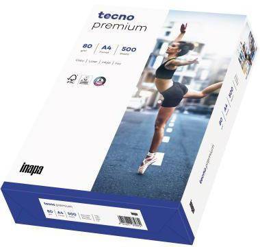inapa tecno Kopierpapier Premium 2100011497 A4 80g 500 Bl./Pack.