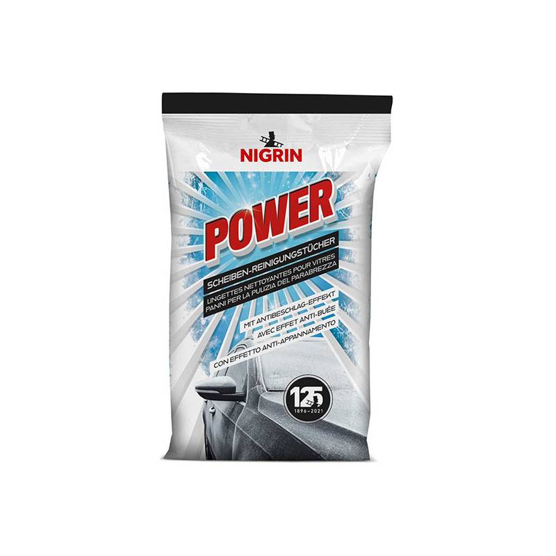 NIGRIN KFZ-Scheiben-Reinigungstücher POWER, Flatpack