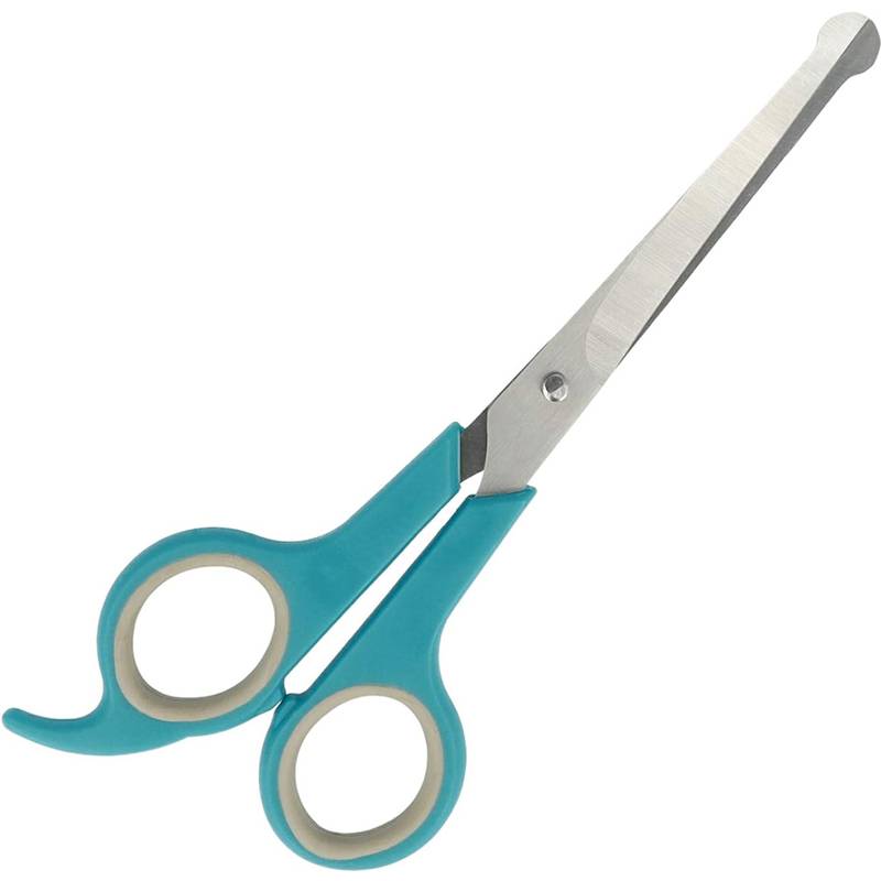 PETS AID ONLY Fell- & Pfotenschere, rund, 170 mm, türkis