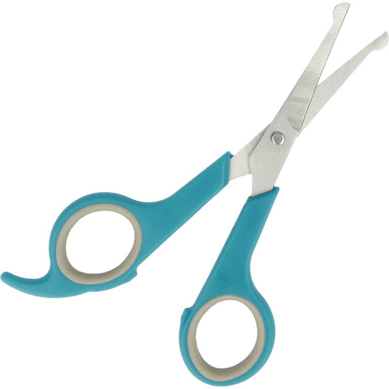 PETS AID ONLY Fell- & Pfotenschere, rund, 150 mm, türkis