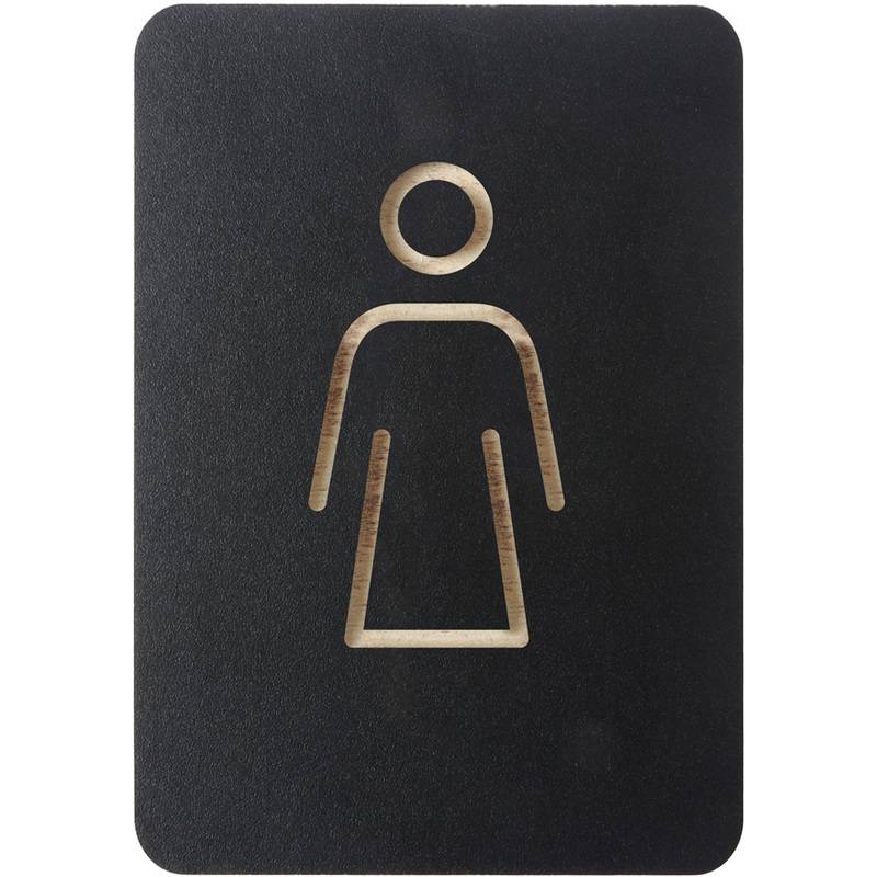 EUROPEL Piktogramm "WC Damen", schwarz