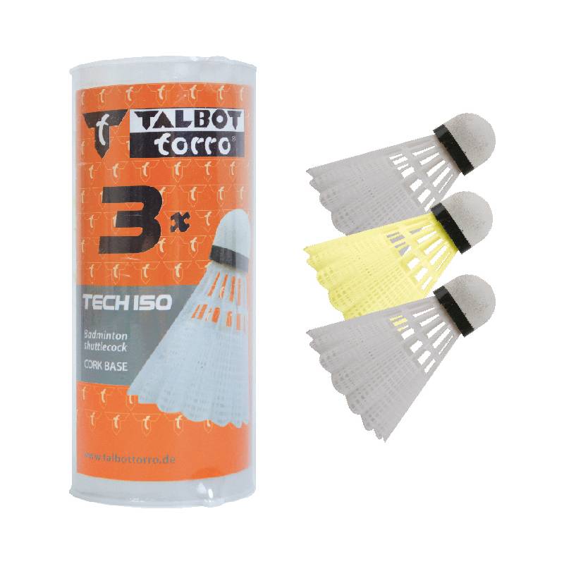 TALBOT torro Badmintonball Tech 150, farbig sortiert