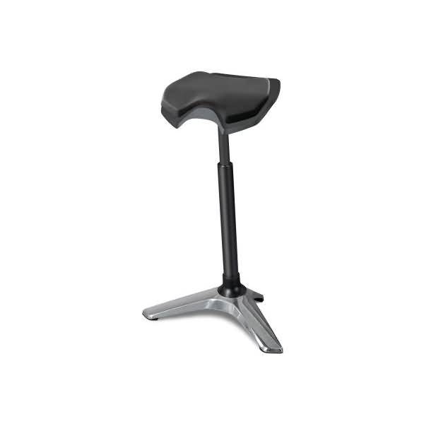 Sitz- und Stehhocker Stand ESD 61-90cm Sattelsitz Textil schwarz