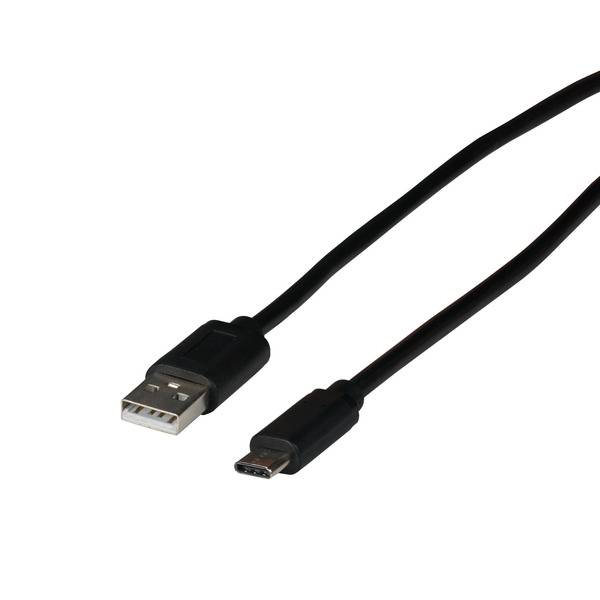 USB 2.0 Kabel, Typ-C Stecker - Typ-A, Stecker, 2m Multimedia USB Kabel