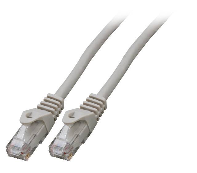 RJ45 Patchkabel Cat.5e U/UTP LSZH, CCA, AWG24/7, grau 1,5m